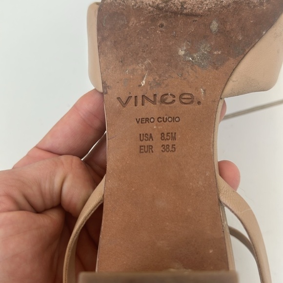 Vince Rosalie B Women's Tan Sandals 8.5 - Picture 4 of 4